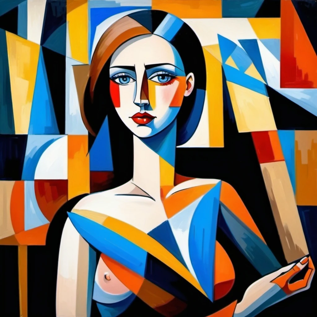 Kubizm - portret kobiety