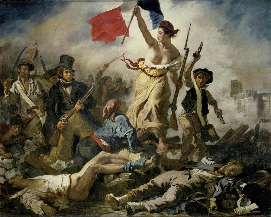 Wolność wiodąca lud na barykady - obraz Eugene Delacroix