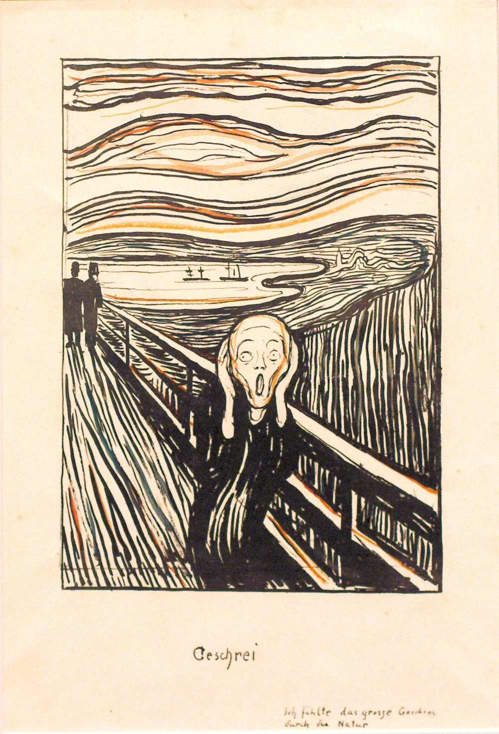 Munch - Krzyk - litografia z 1895 roku.