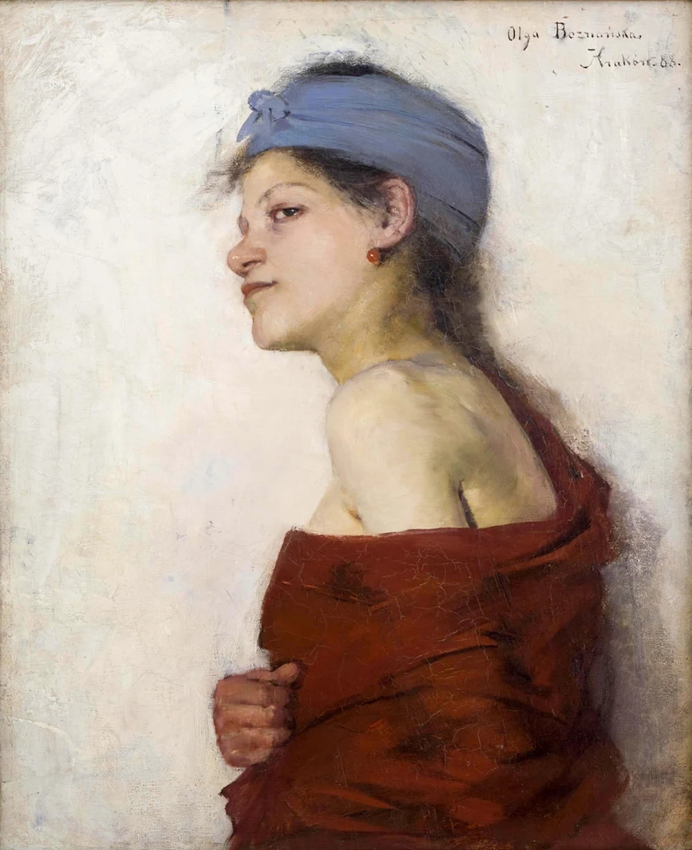 Portret kobiety (Cyganka), 1888, olej na płótnie, 165 × 53 cm, Muzeum Narodowe w Krakowie